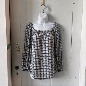 Ann Taylor Floral Print Crepe Blouse
